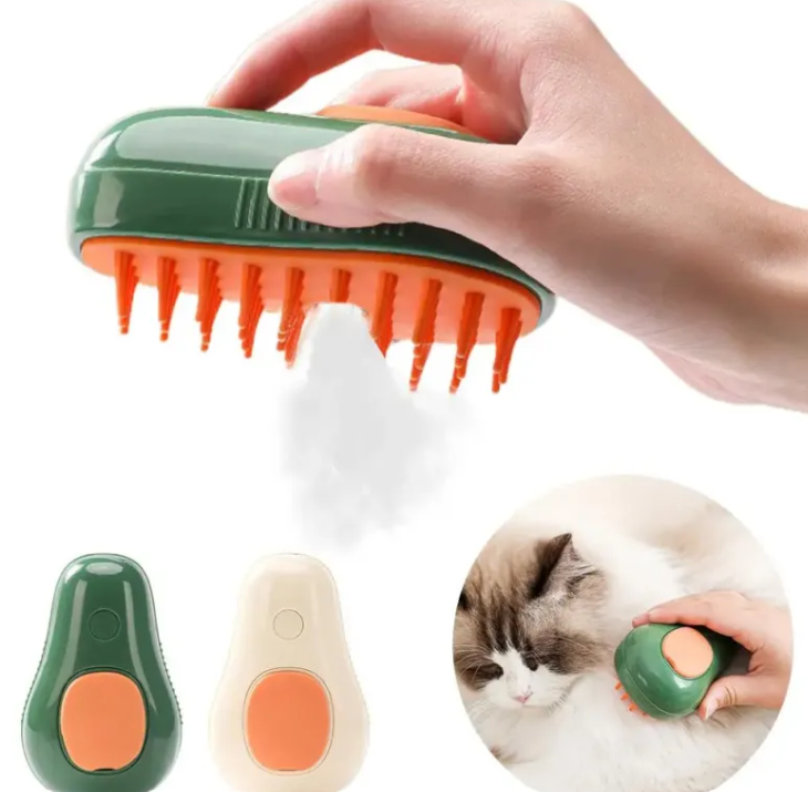 SteamGroom™ — 3-in-1 Pet Steam Grooming Brush